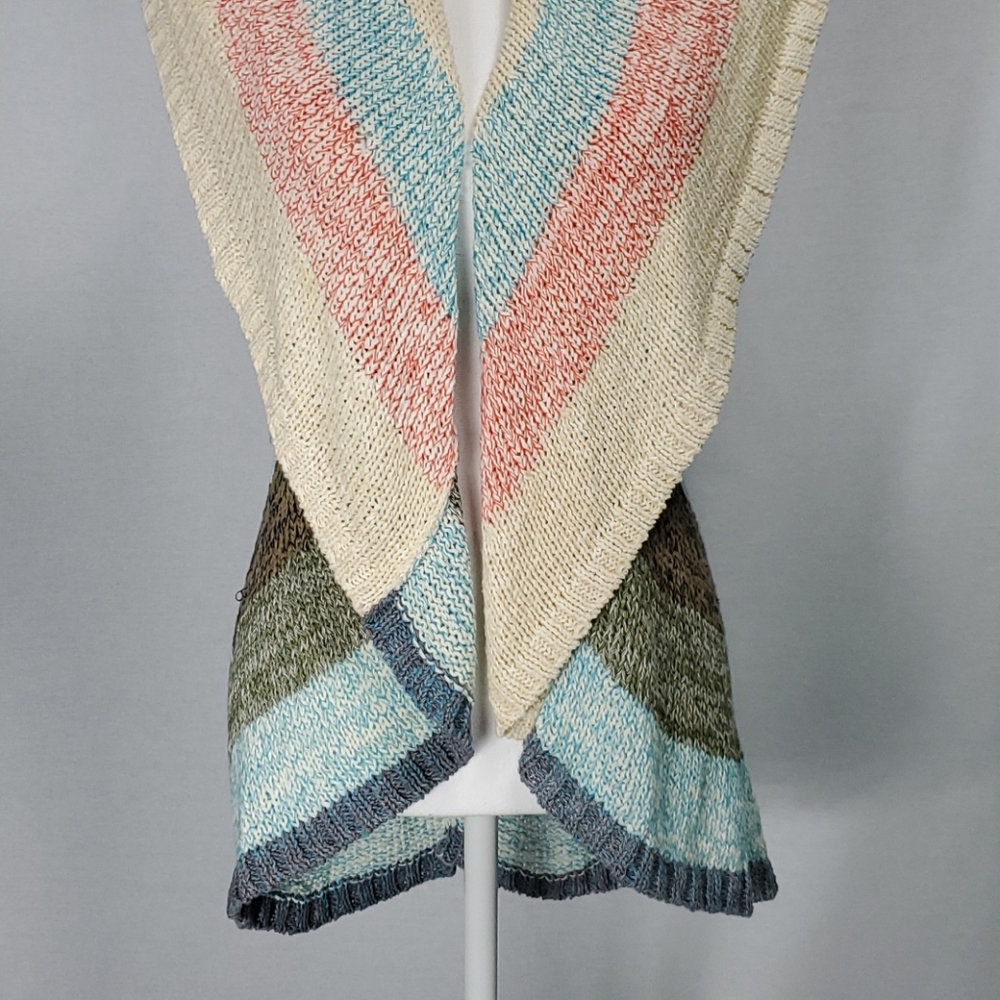 Cabi Skipper Color Block Striped Sweater Vest S - image 3